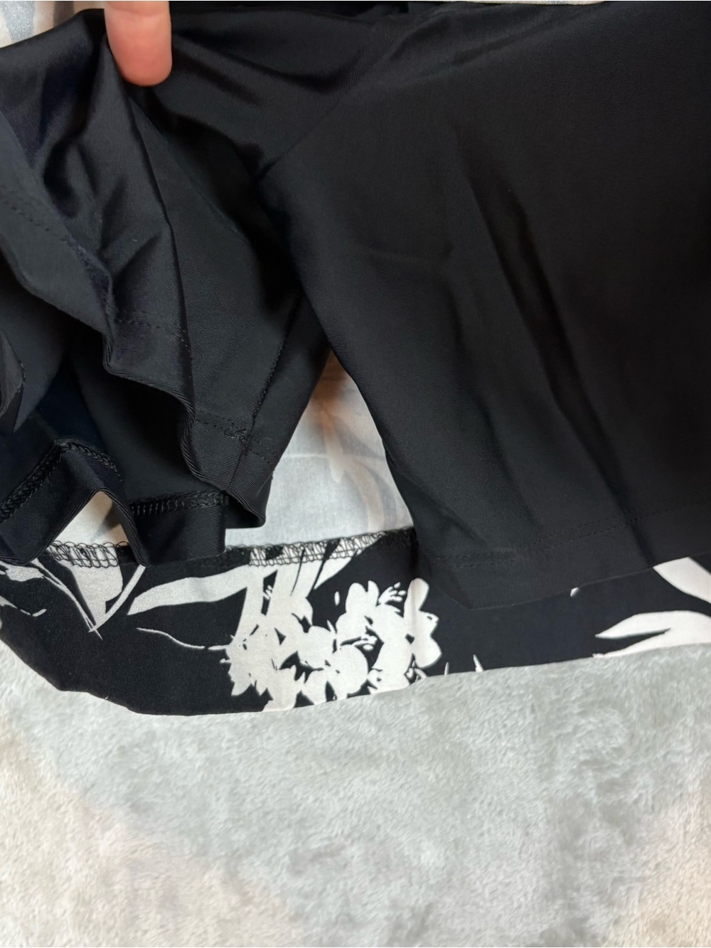 Tennis Golf Floral Black & White Pull-On Skort Sz L - Picture 5 of 10
